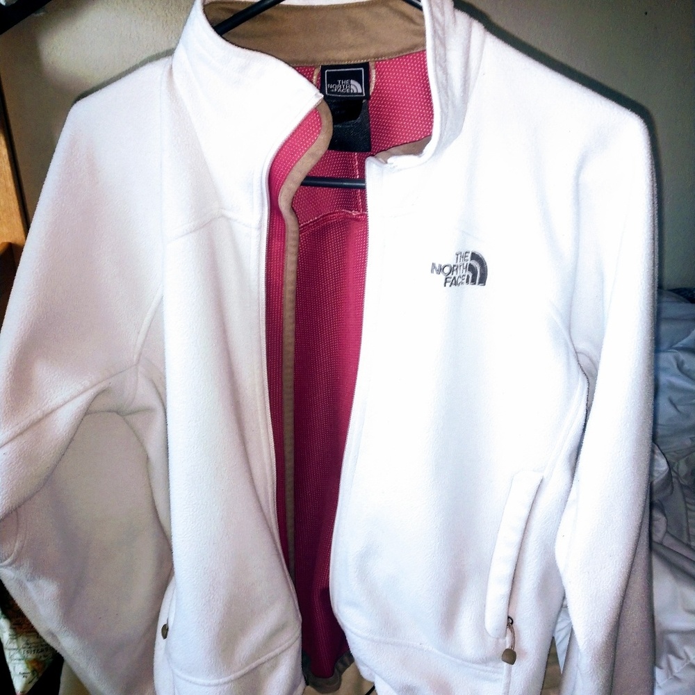 White north face jacket